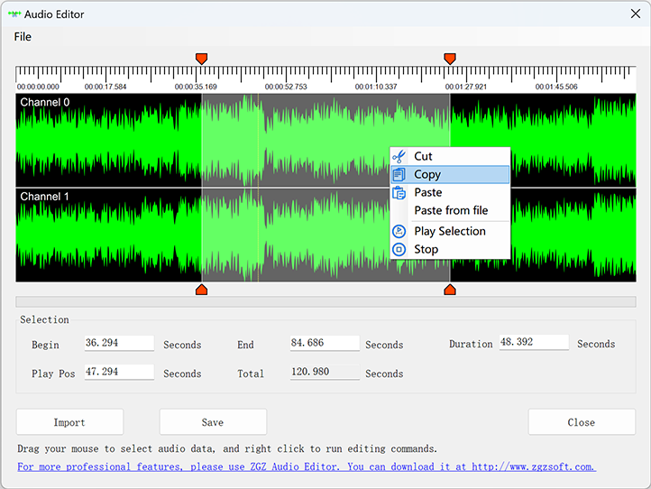 Screenshot of MP3 Audio Recorder