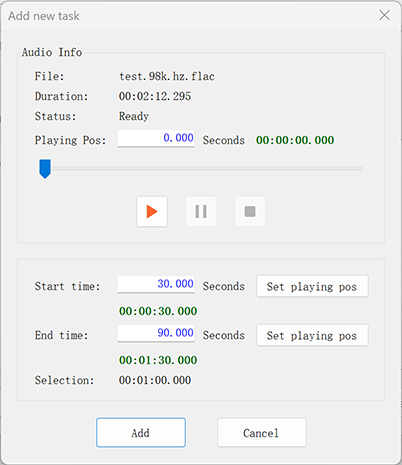 Screenshot of ZGZ Audio Converter