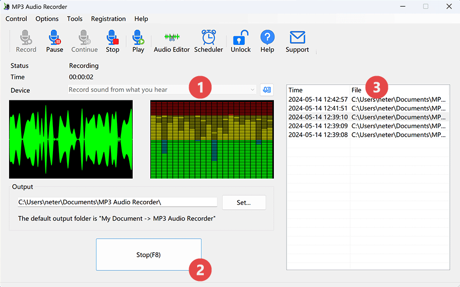 MP3 Audio Recorder