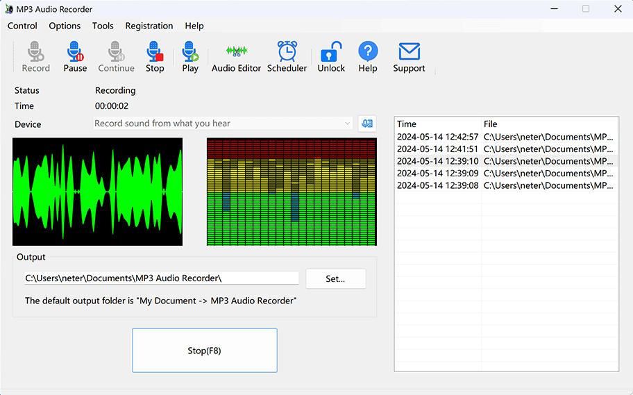 MP3 Audio Recorder